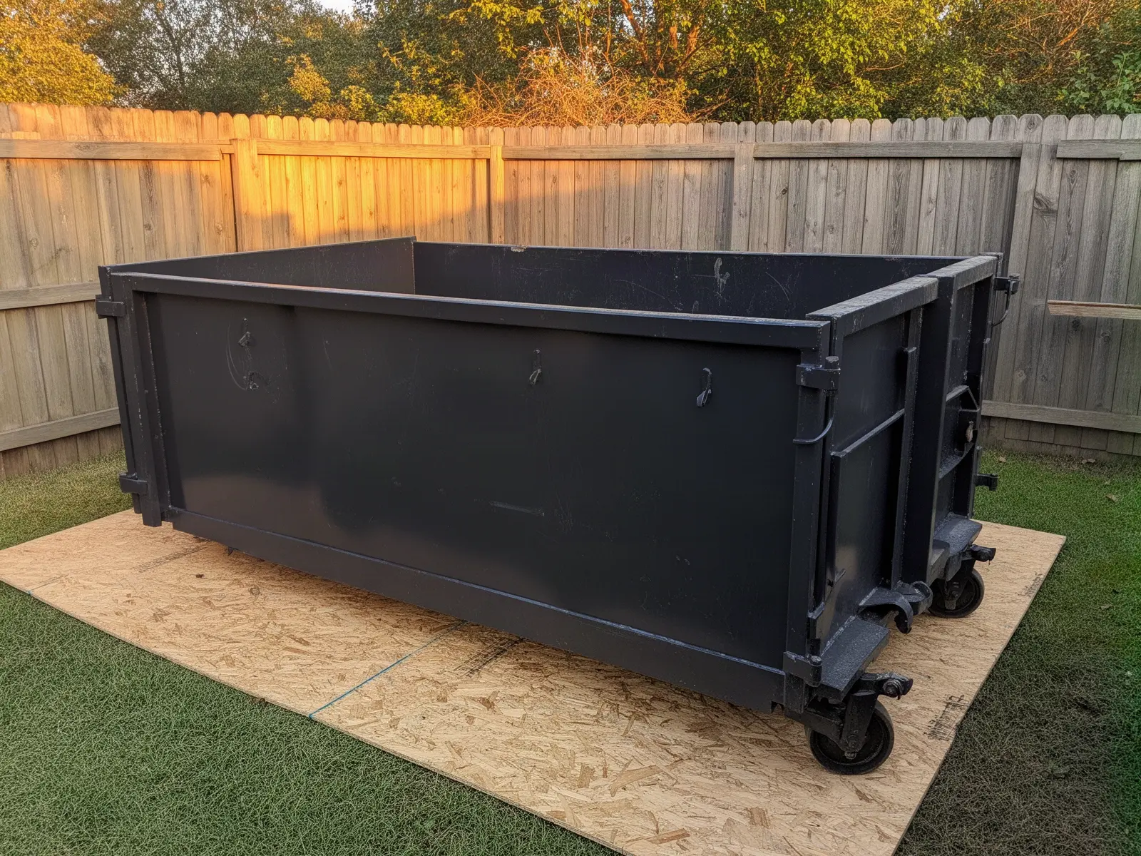 Roll-off dumpster from Robinson's Nashville Mini Dumpsters in Nashville, TN